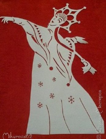 Новогодние вырезалки Снежная Королева
