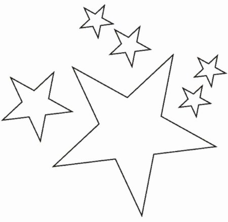 Раскраска звезда пятиконечная