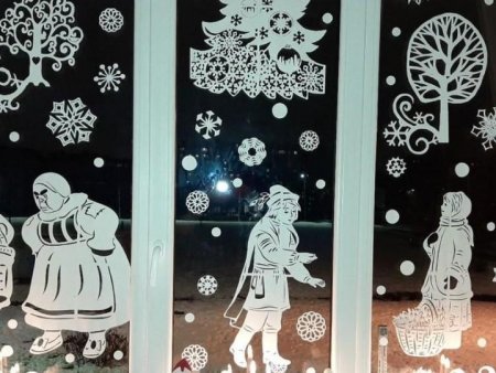 Новогодняя сказка на окне