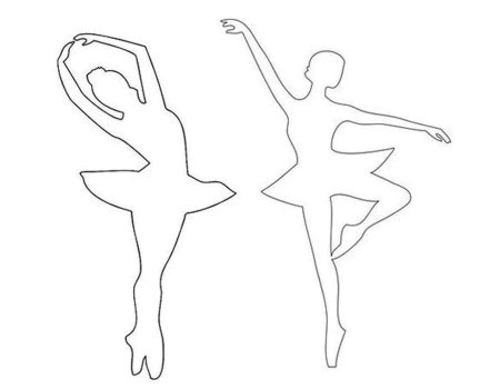 Шаблон балерины для вырезания