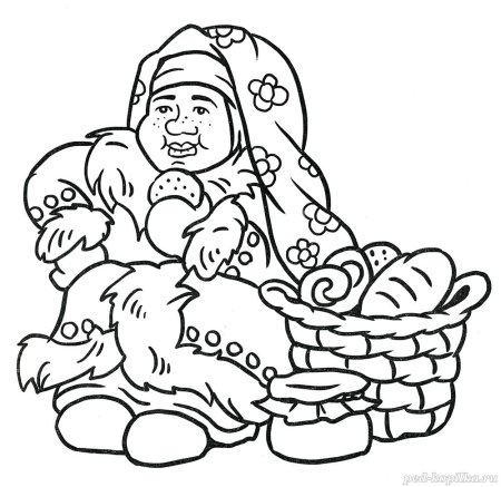 Раскраска. Морозко