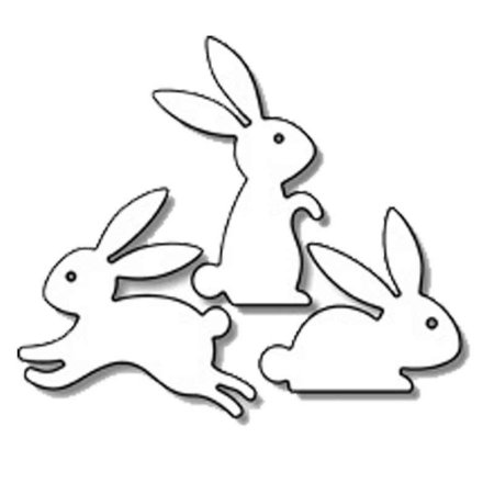 Трафареты для декора кролик