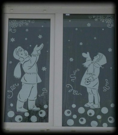 Новогодние сюжеты на окна