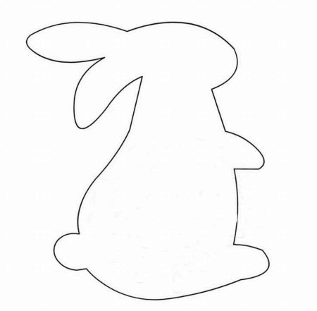 Заяц контур