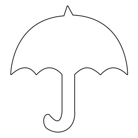 Зонт трафарет