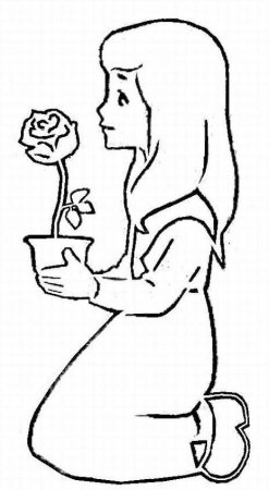 Герда трафарет