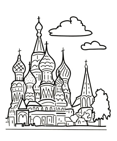 Раскраска Россия