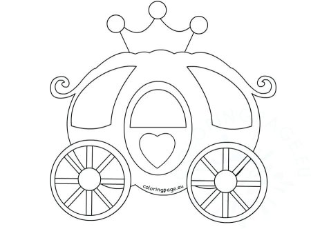 Трафарет кареты для Золушки