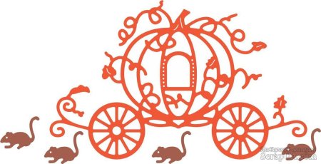 Трафарет кареты для Золушки