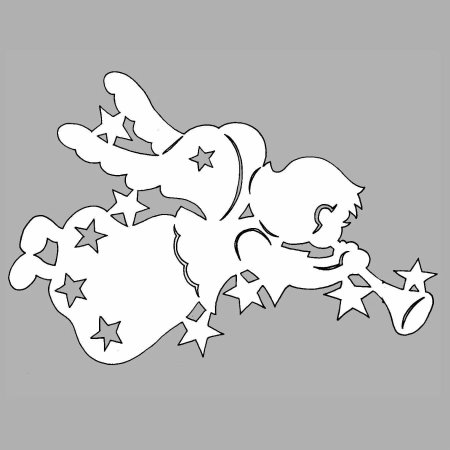Трафарет на окна новый год 2022