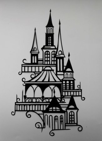 Готический замок силуэт