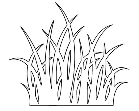 Трава трафарет для вырезания
