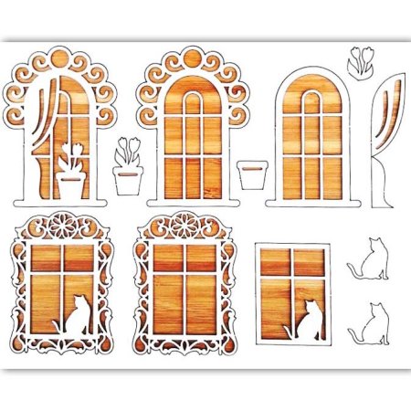 Окно для кукольного домика