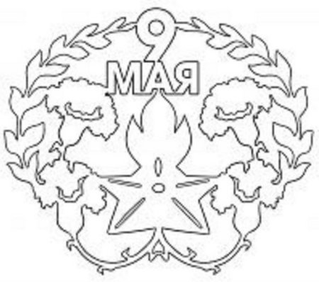 Вытынанки на 9 мая день Победы на окна