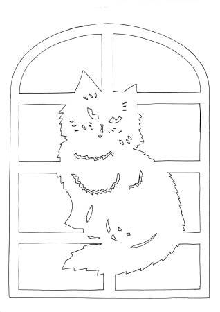 Кошкавытиканка на окно
