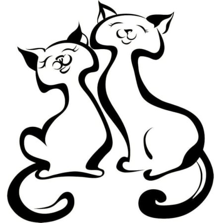 Контур кошки