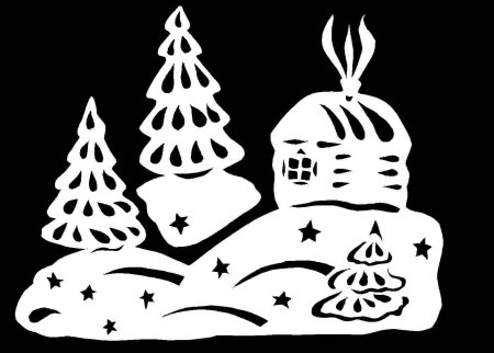 Новогодние трафореты на Ока