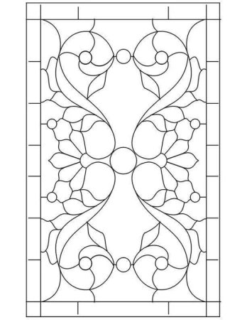 Витраж эскиз легкий