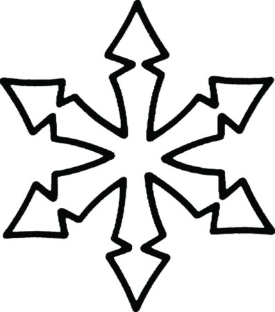 Снежинка раскраска