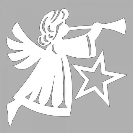 Ангелочки трафареты для вырезания