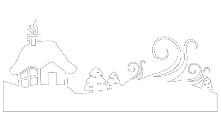 Зимние трафареты на окна