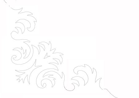 Трафарет "зимний узор"