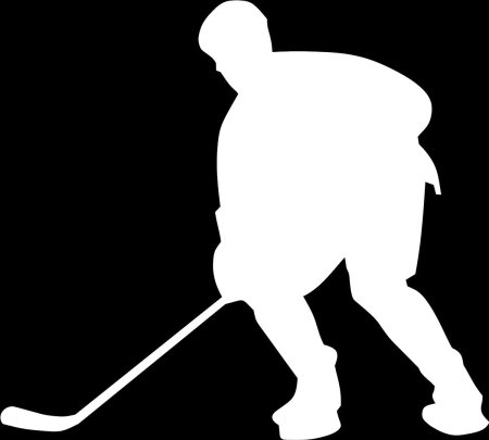 Наклейка хоккеиста на машину