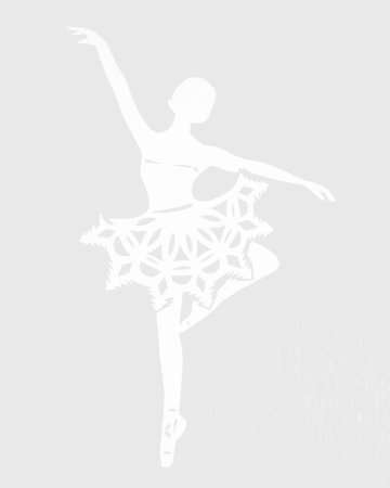 Трафареты балерины из бумаги на окно (48 фото)