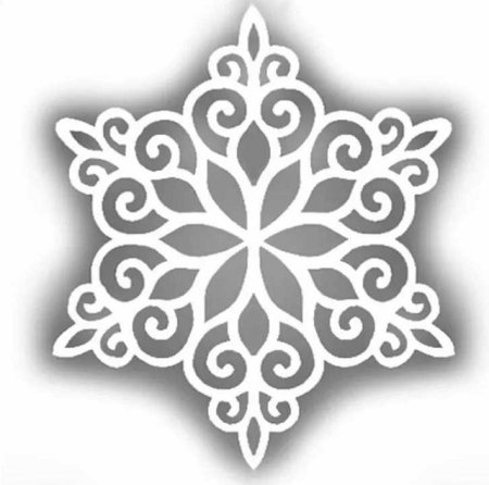 Ажурные снежинки