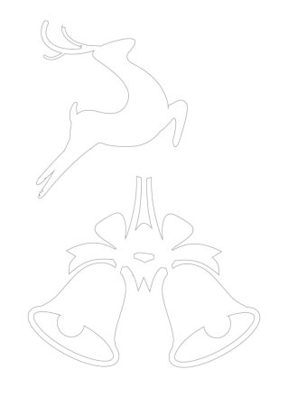 Новогодние фигуры для украшения окон