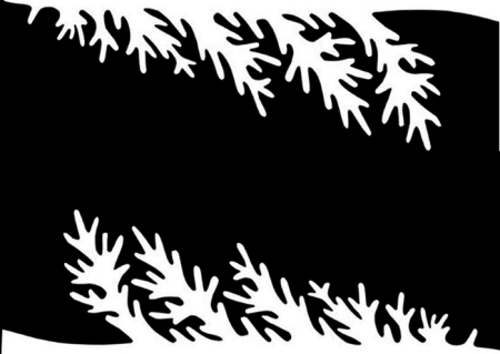 Сугробы трафареты на окна