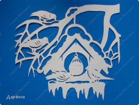 Вытынанка кормушка