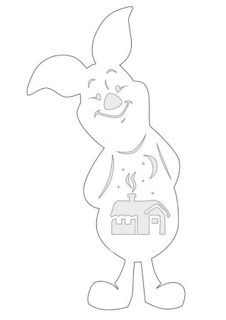 Вытынанки на окна герои мультфильмов