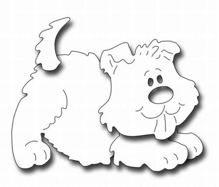 Трафарет собаки для вырезания