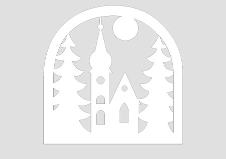 Украшения на окна домики