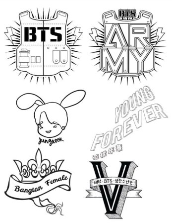Тату BTS эскизы