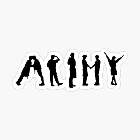 Наклейка БТС АРМИ