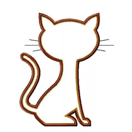 Шаблон кота для рисования