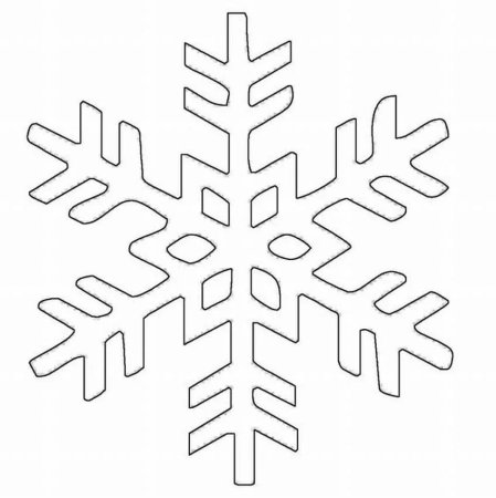 Новогодние снежинки трафареты