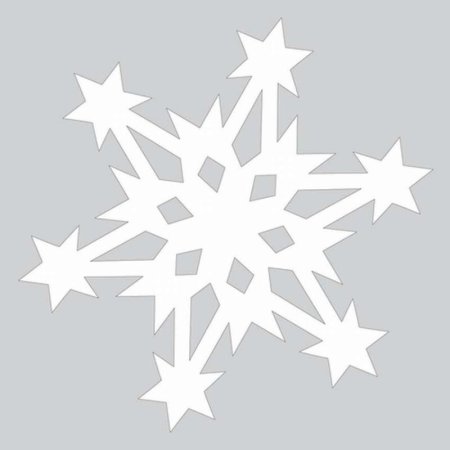 Крупные снежинки на окна