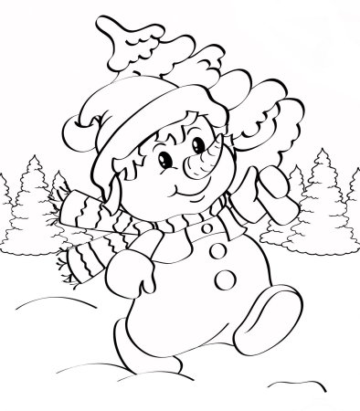 Новогодняя раскраска