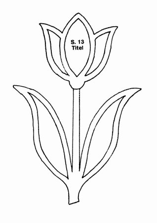 Трафареты на окна тюльпаны