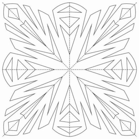 Снежинки для вырезания