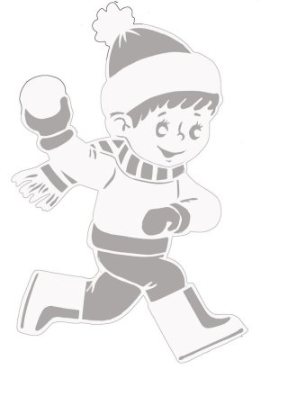 Вытынанка дети зимой