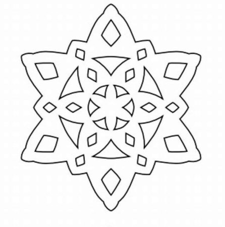 Снежинки для вырезания