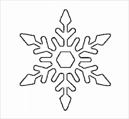 Трафарет «снежинки»