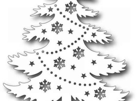 Елка из снежинок на окне трафареты