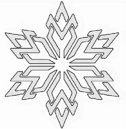 Новогодние снежинки трафареты