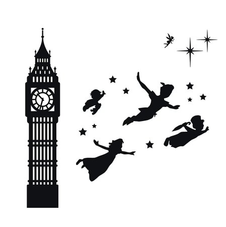 Big Ben силуэт черный