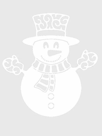 Снеговик шаблон